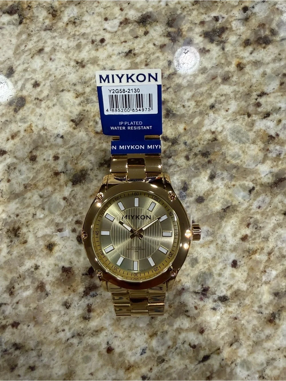 MIYKON Women's Gold Tone Stainless Steel Quartz Watch - 30m Water-Resistant